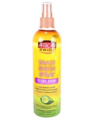 African pride braid sheen spray extra shine 355ml