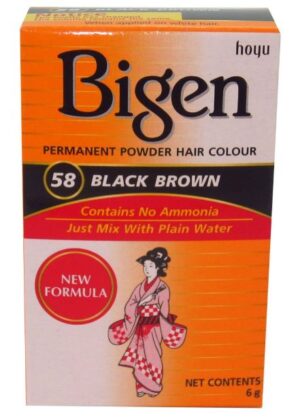 Bigen permanent black brown color 58