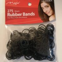 Rubber bands black and multi colored